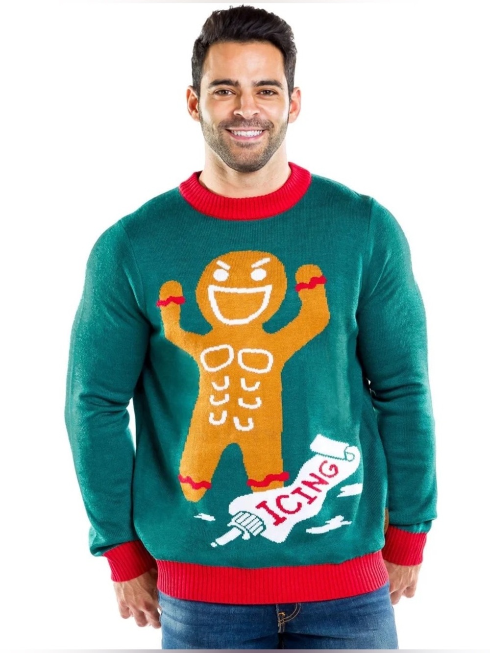TipsyElves Gingerbread Ugly Christmas Sweater